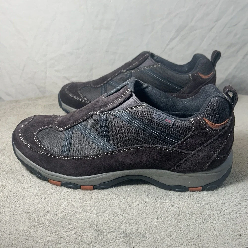 L.L.Bean TEK 2.5 Slip On Hiking Shoes Mens 13 Brown Suede Primaloft 200g